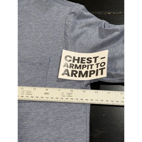 NWT Vineyard Vines Edgartown T Shirt Blue Long Sleeve Hooded Mens Size Small - Picture 9 of 10